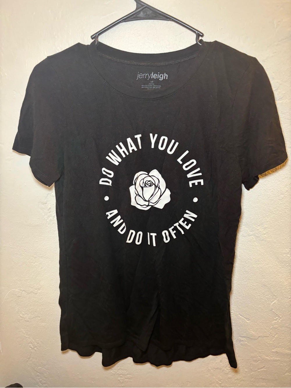 Black Graphic Tee - "Do What You Love"